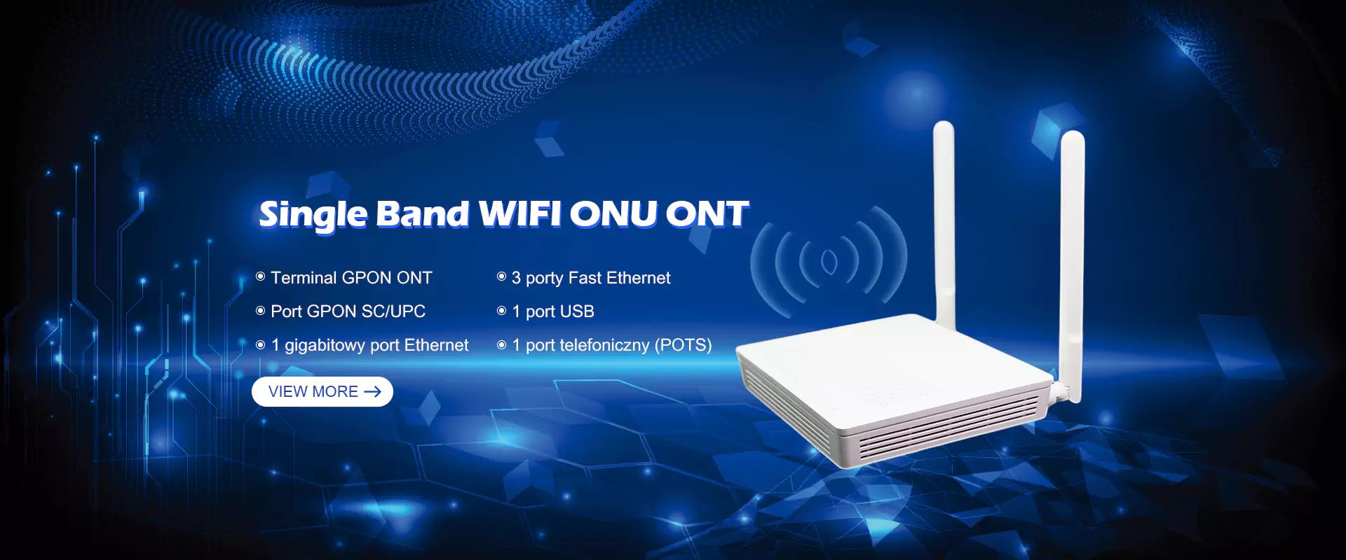 Yhden bändin wifi onu ont -toimittaja